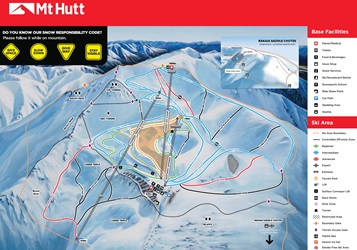 Mt Hutt Ski Trail Map